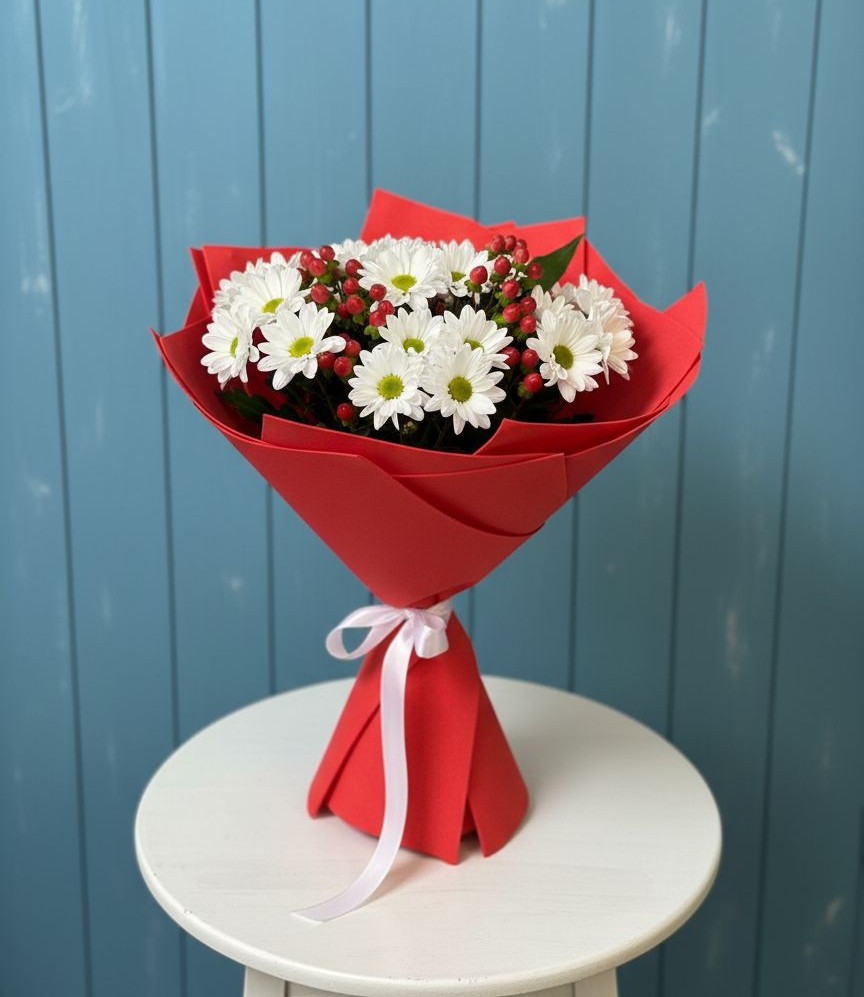 Букет цветов из: Хризантемы в Поспелихе