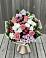 Букет цветов из: Альстромерии, Гвоздики, Розы и Хризантемы в Поспелихе