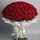 Букет 101 Красная роза Блэк Мэджик в Поспелихе