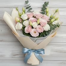 Букет цветов из:  Лизиантусы в Поспелихе