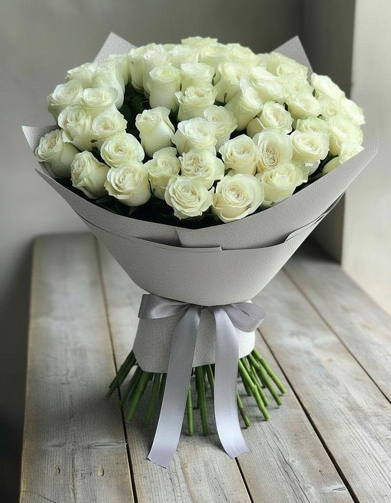 Букет 35 Белых роз в Поспелихе