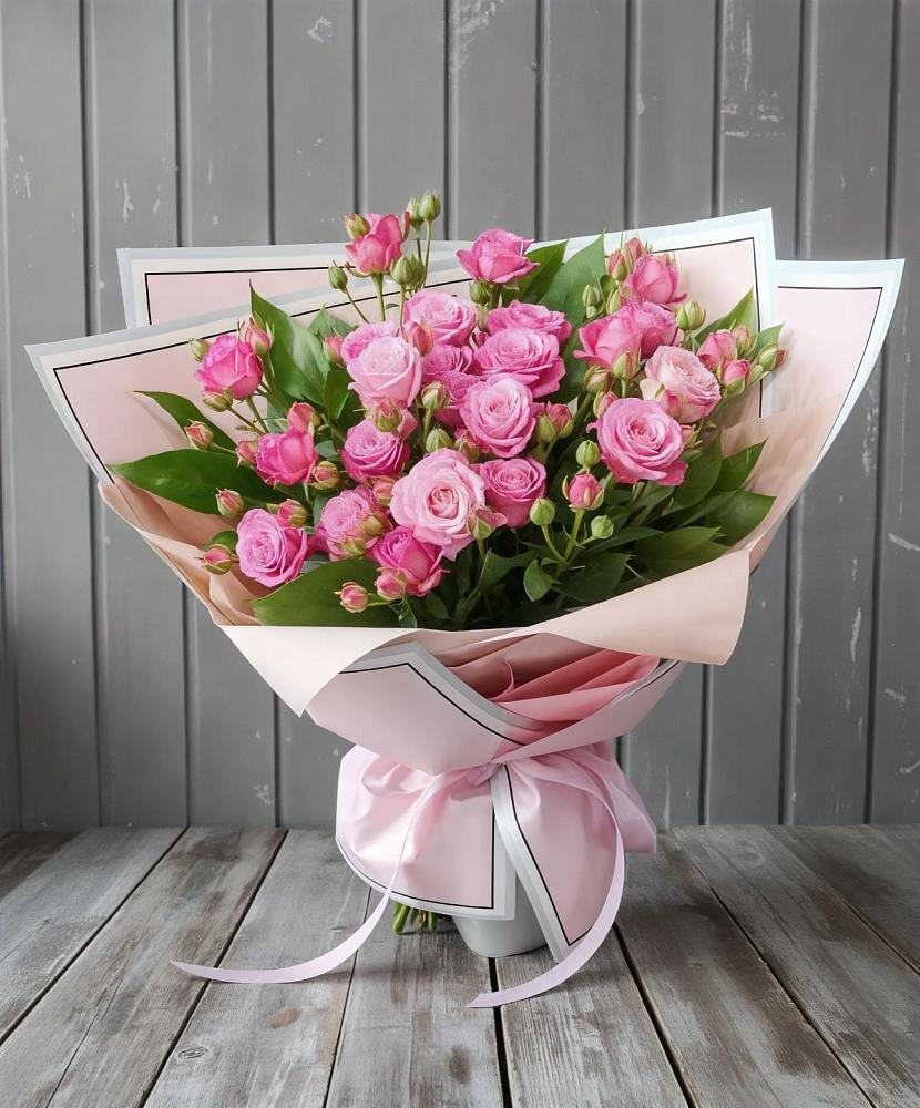 Букет Розовый кустик в Поспелихе