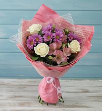 Букет цветов из:  Герберы #REPLACE_PRED# Поспелихе
