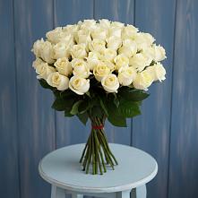Букет 51 Белая роза Эдлесс Лав #REPLACE_PRED# Поспелихе