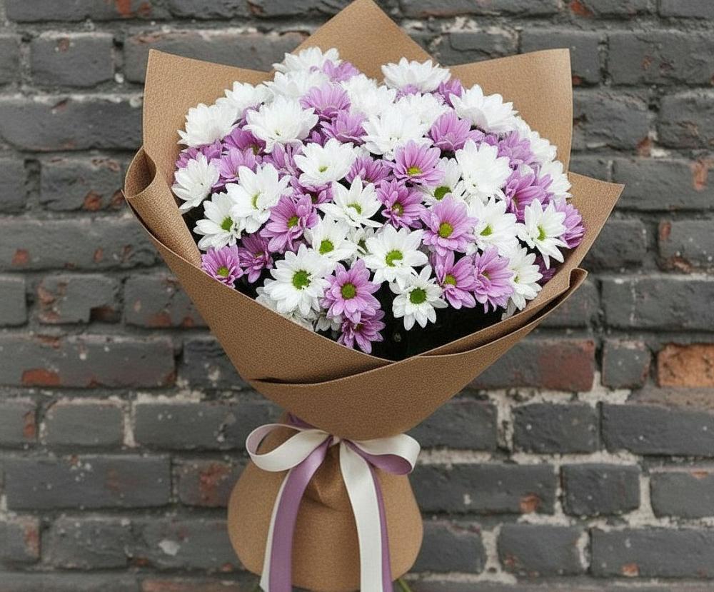 Букет цветов из: Хризантемы в Поспелихе