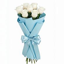 Букет 7 белых роз Проуд #REPLACE_PRED# Поспелихе