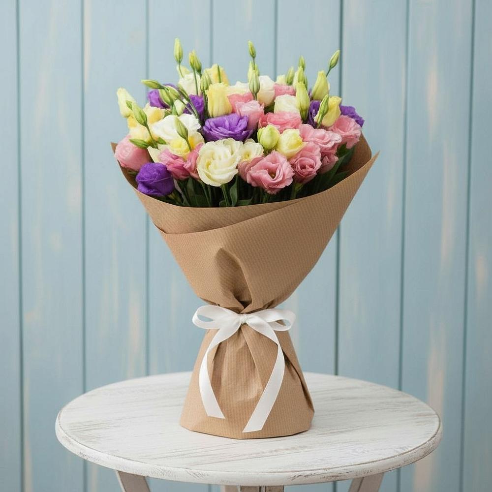 Букет цветов из: Лизиантусы в Поспелихе