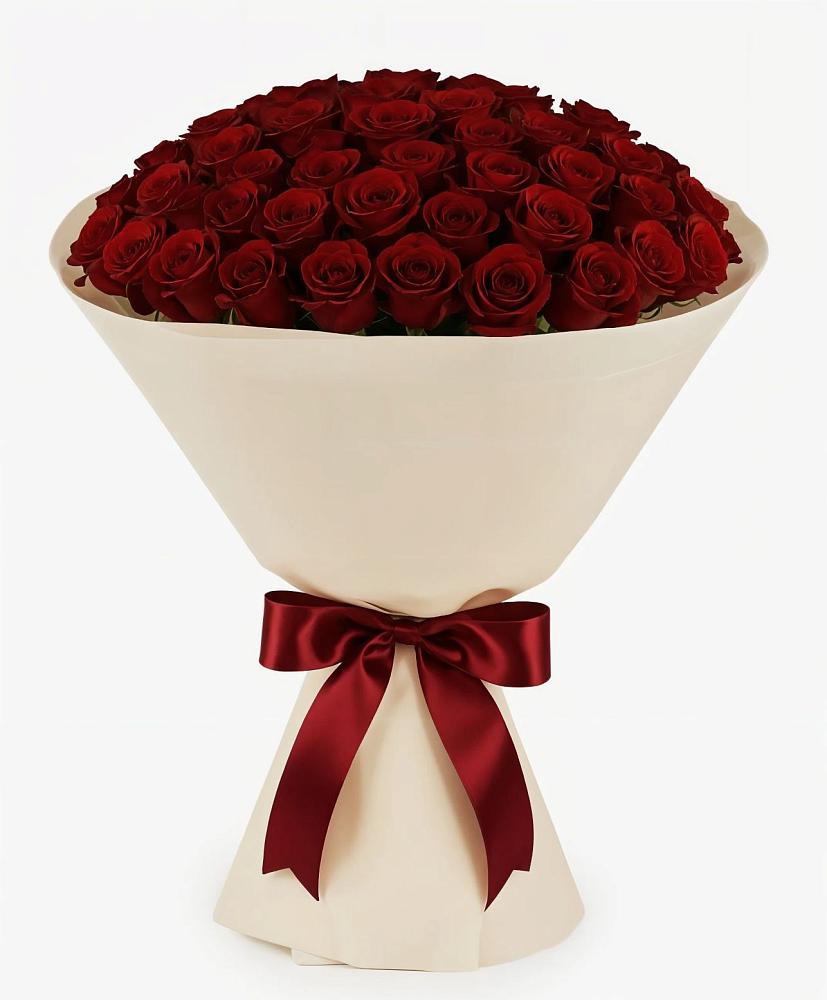 Букет 101 Бордовая роза Блэк Бакарра в Поспелихе