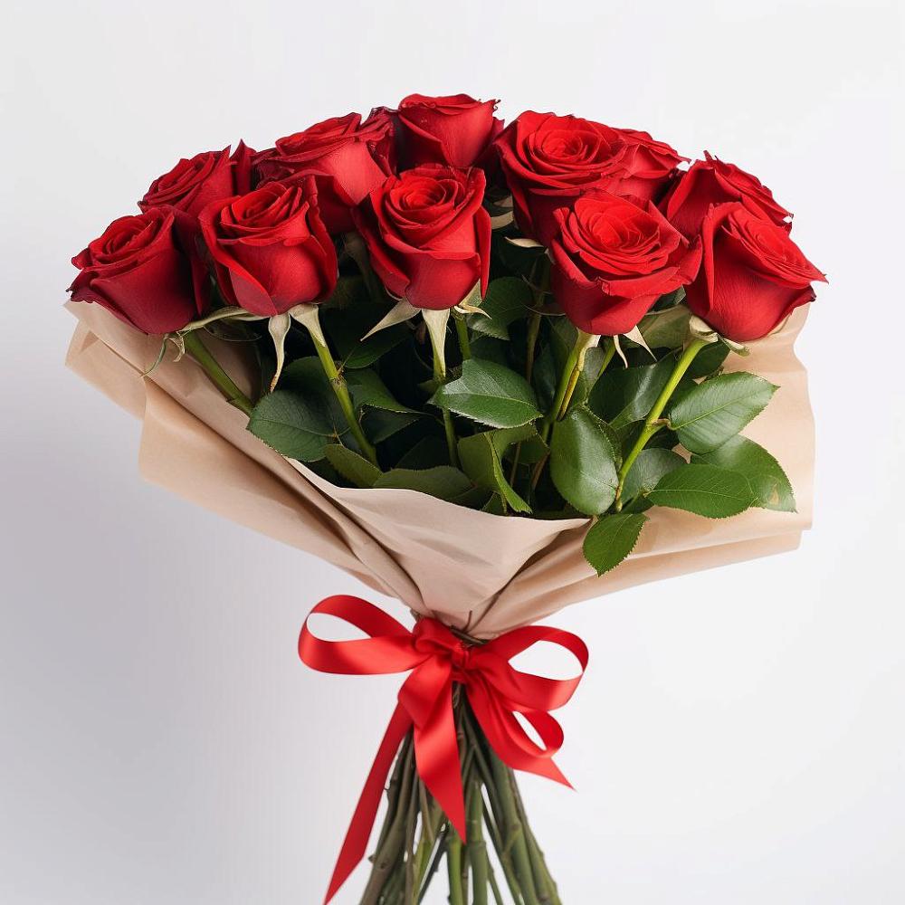 Букет 11 Красных роз Эдлесс Лав в Поспелихе