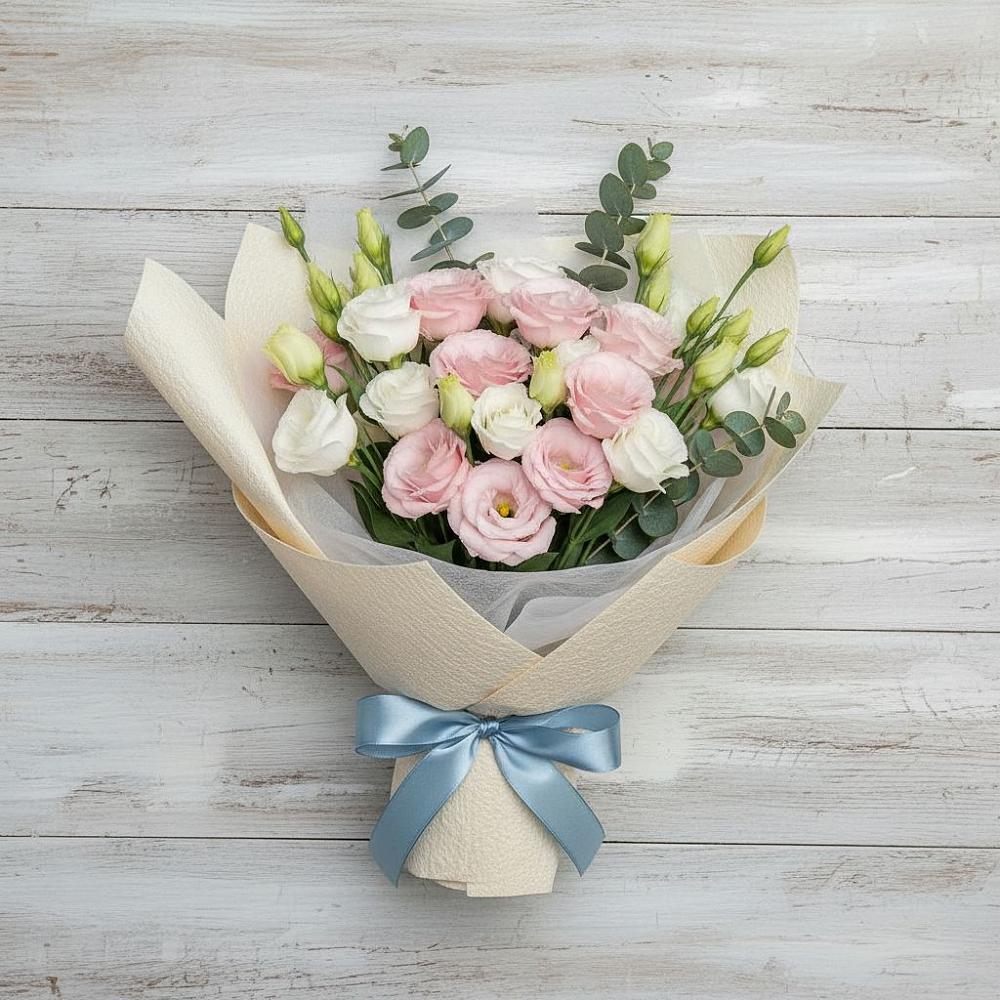 Букет цветов из: Лизиантусы в Поспелихе